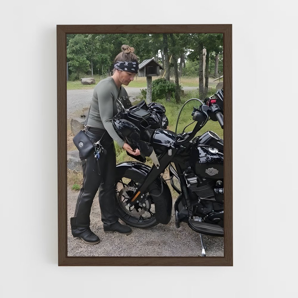 Poster Mécanique sur Route – affiche Harley-Davidson (vue 5)